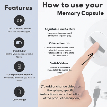 PAWZONES™ Personalized Video Orb