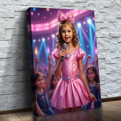 Sahnedeki Pop Şarkıcısı