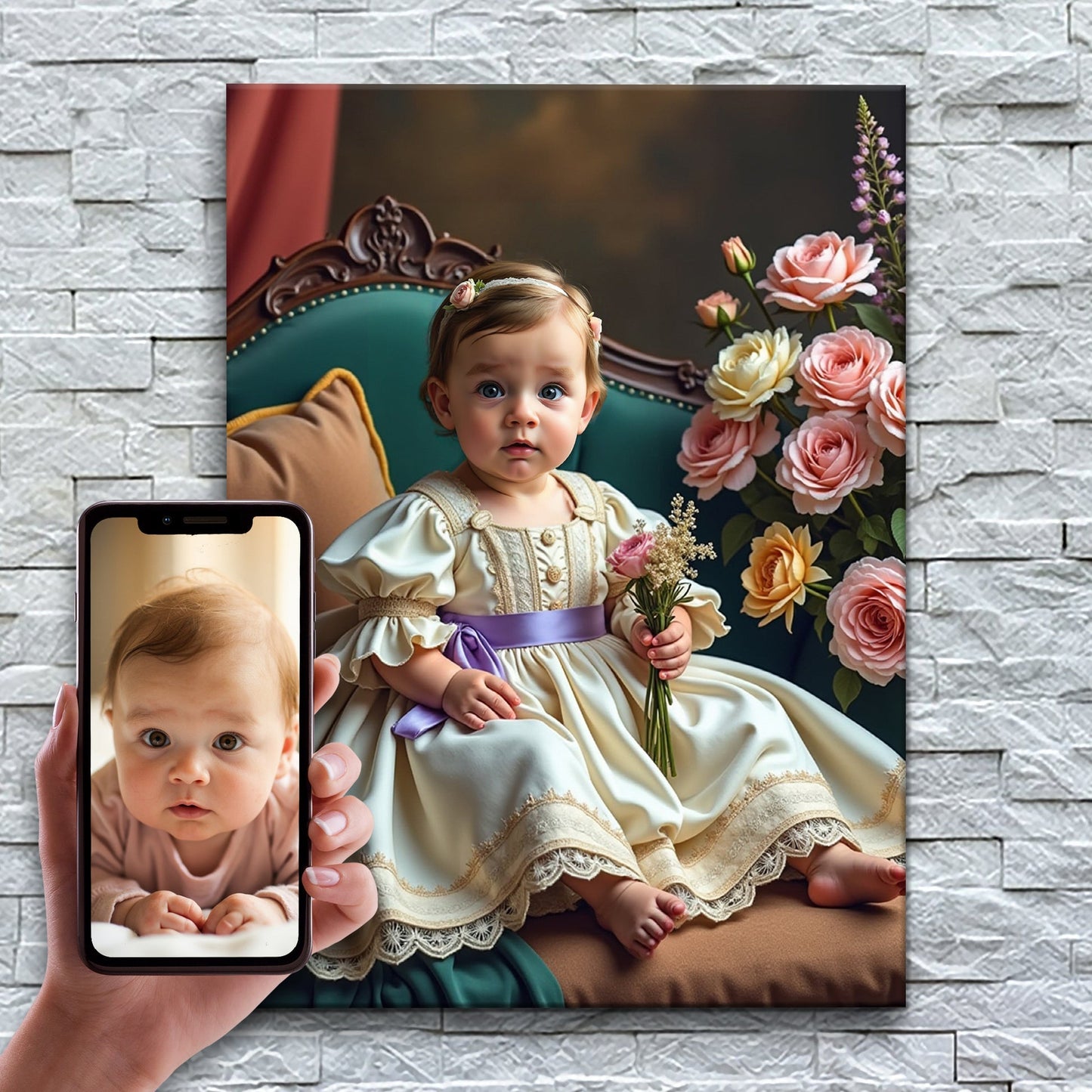 Çiçekli Küçük Kız