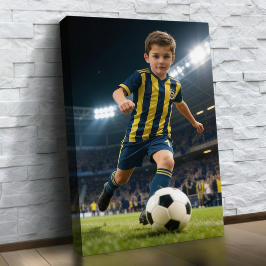 Futbolcu Sarı Lacivert